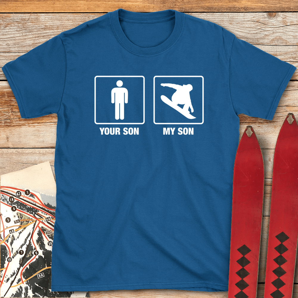 447 Snowboard Son White - Royal