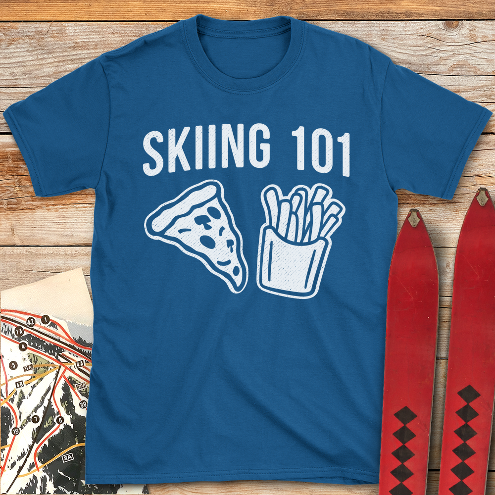 644 Skiing 101 White - Royal