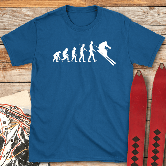767 Evolution Of Skiers White - Royal