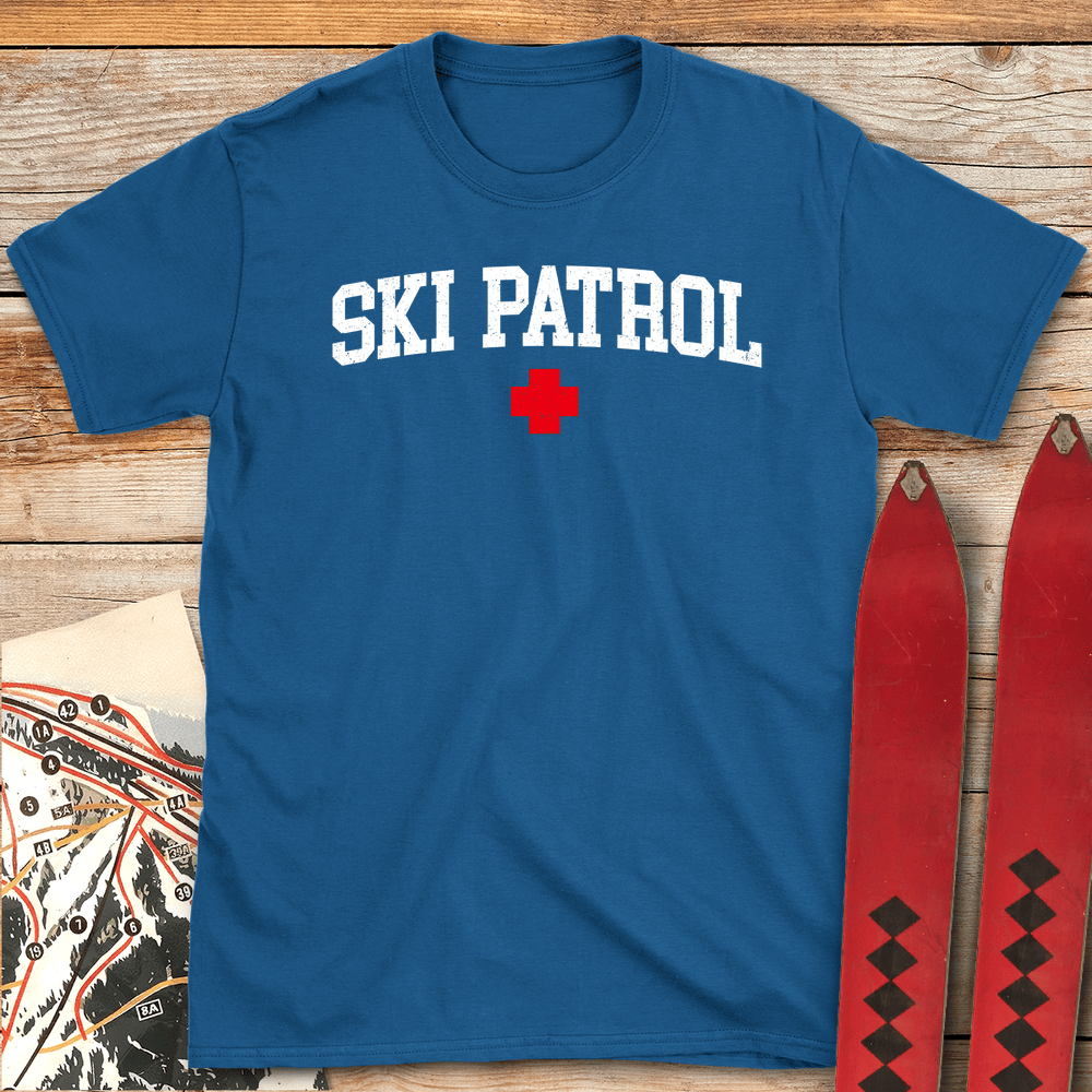 802 Varsity Ski Patrol White - Royal