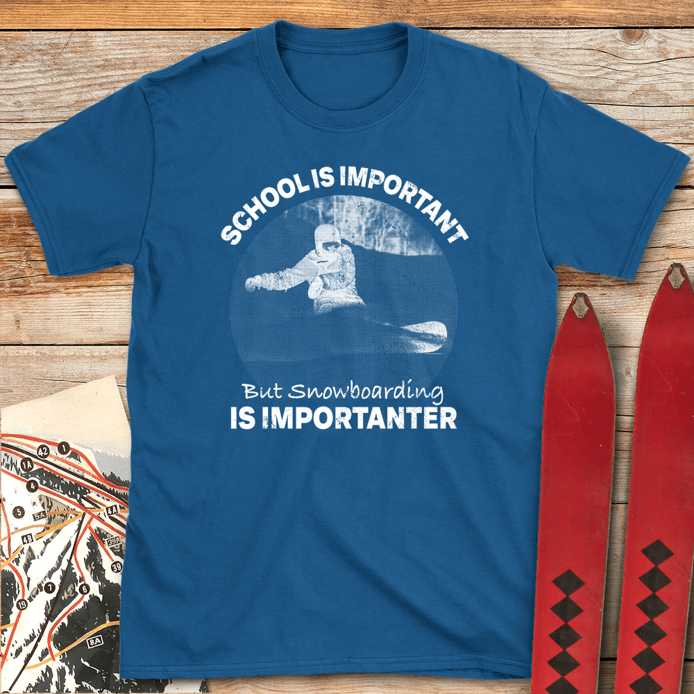 Snowboarding Importanter White - Royal