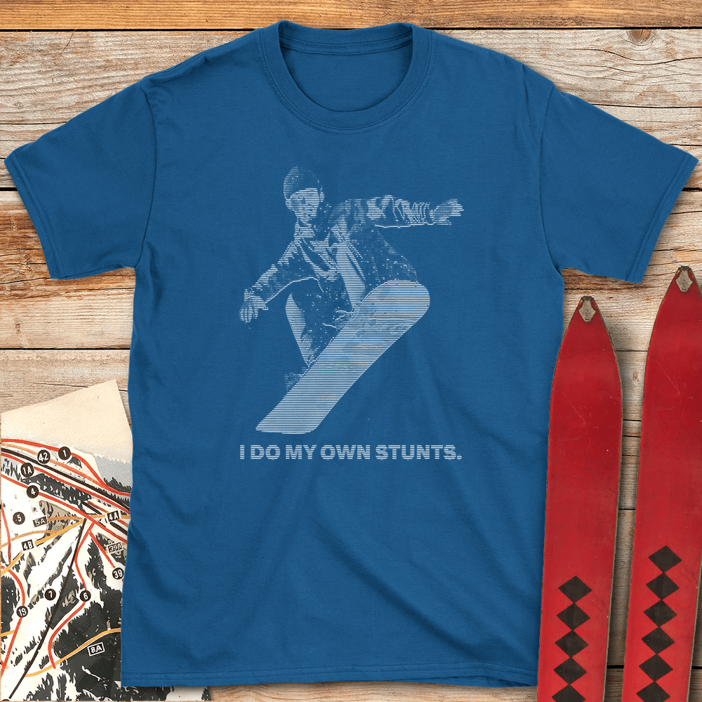 841 Snowboard Stunts White - Royal