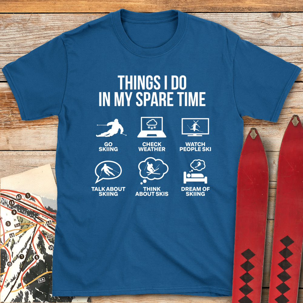 936 Spare Time Ski White - Royal