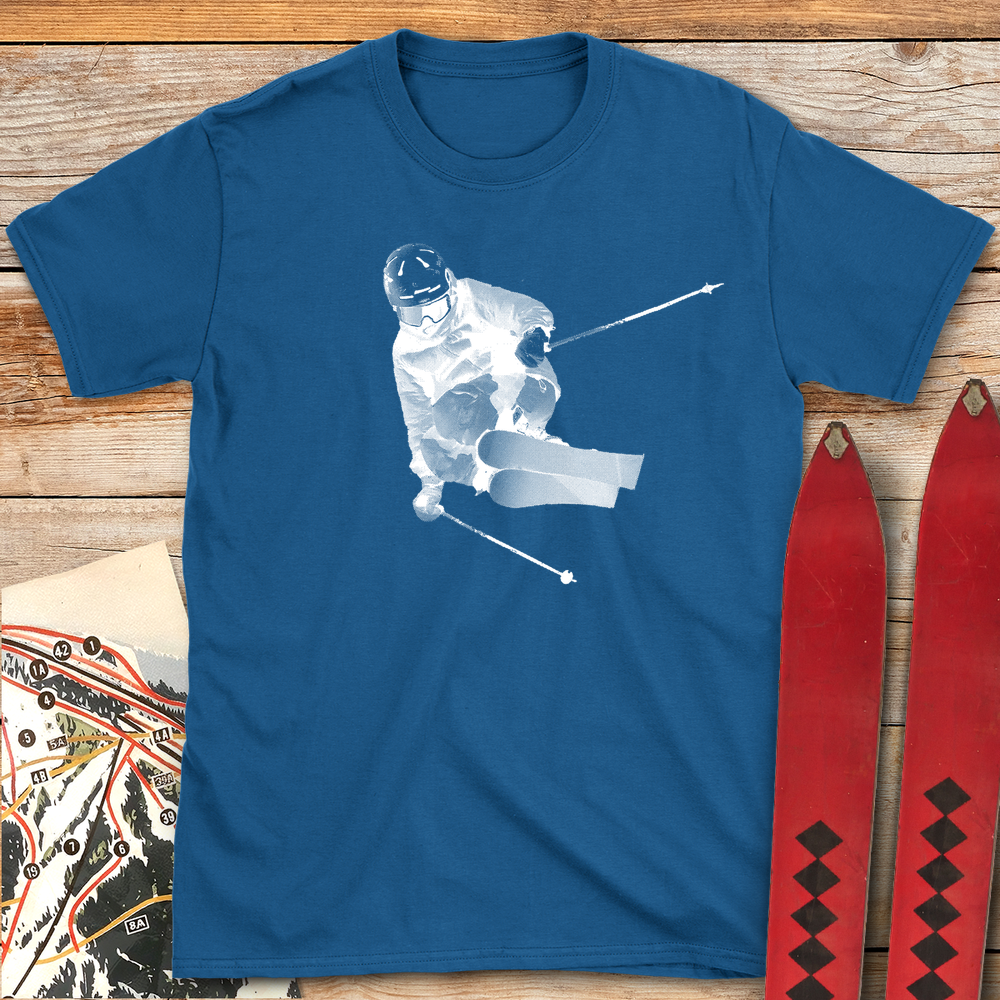 1055 Bitmap Ski Style White - Royal