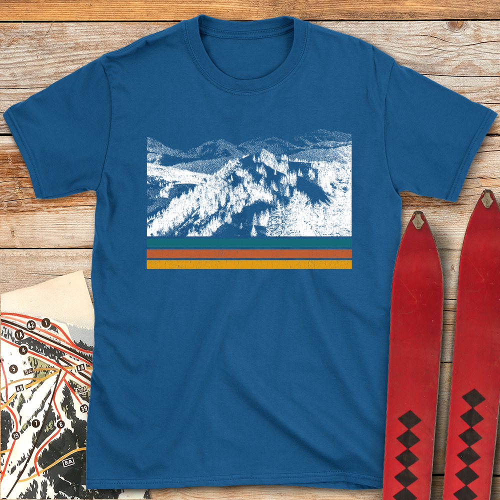 1056 Old School Landscape White - Royal