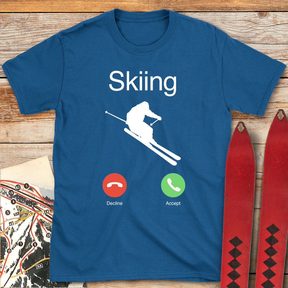 1028 Ski Call White - Royal
