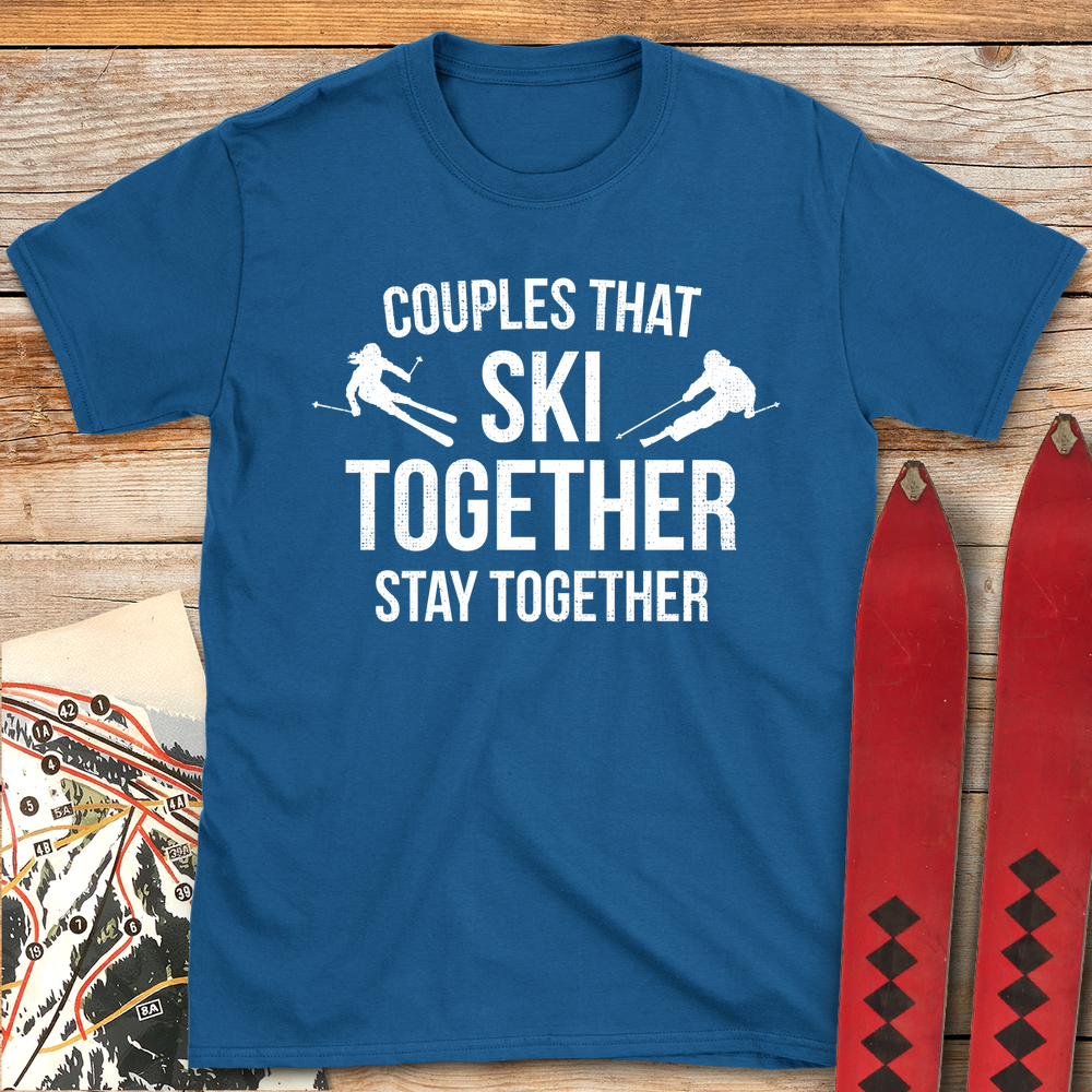 1072 Ski Couples White - Royal