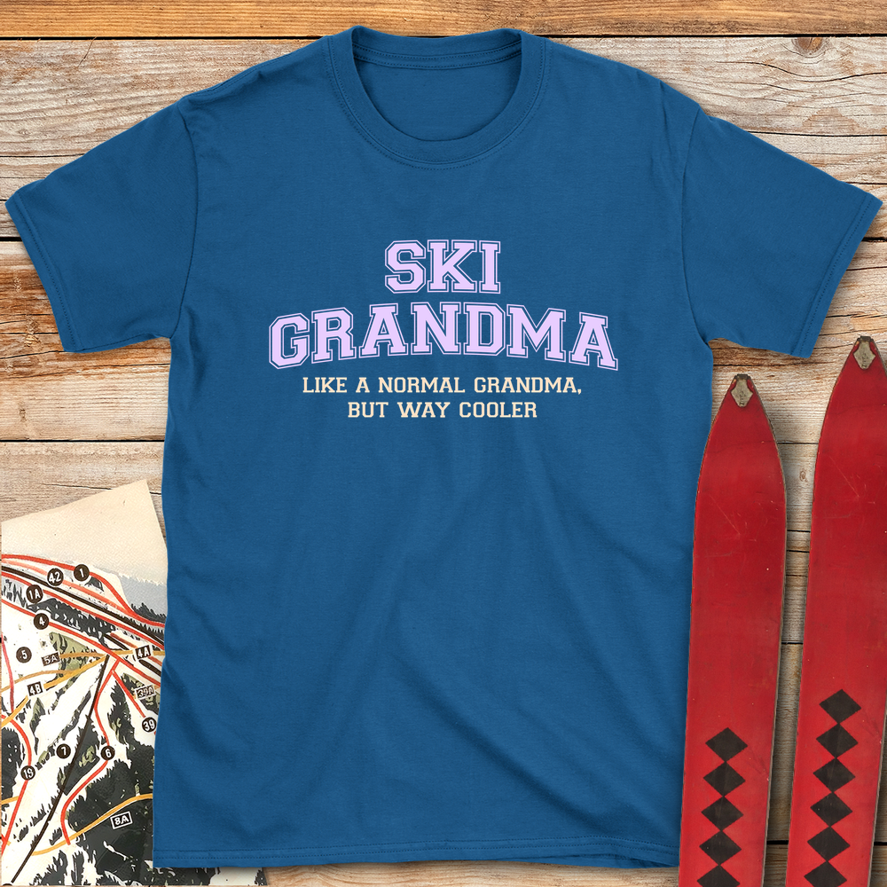 903 Ski Grandma White - Royal