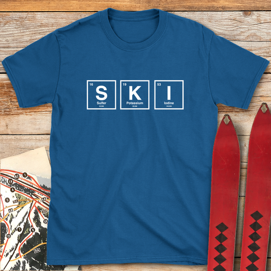 1088 Periodic Ski Table White - Royal