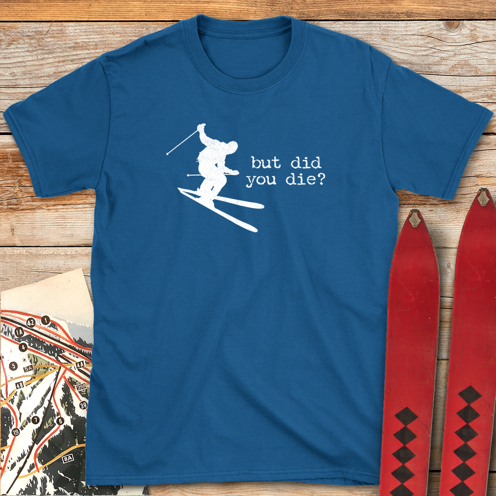 1203 Did You Die Ski White - Royal