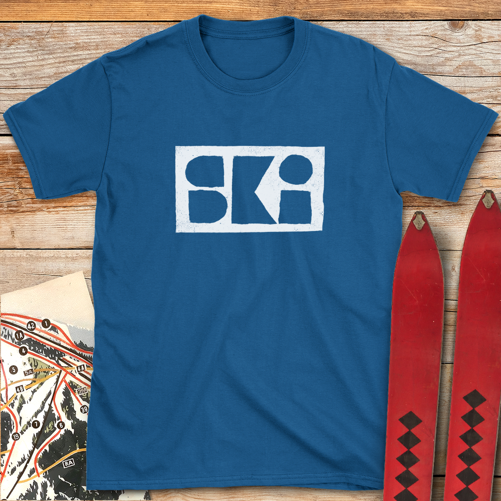1260 Abstract Ski White - Royal