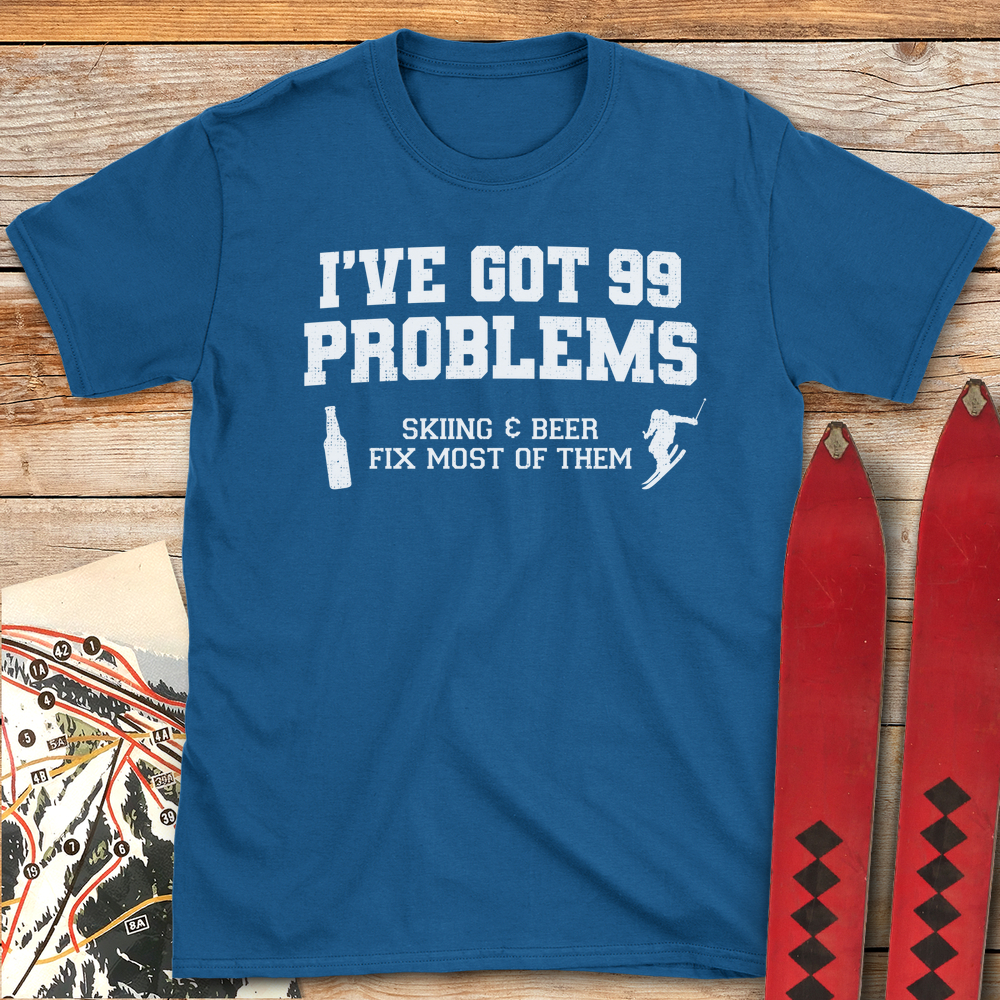 1282 99 Problems Ski Beer White - Royal