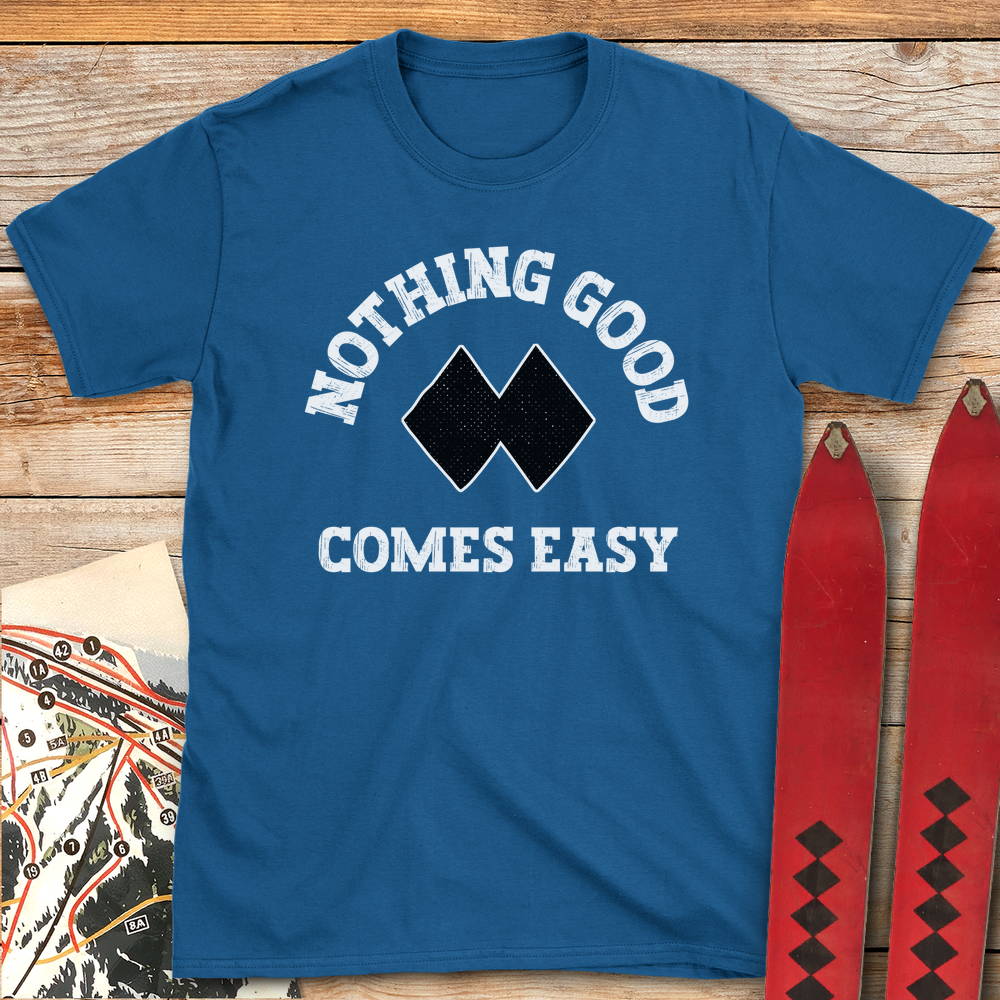 1344 Good Aint Easy White - Royal