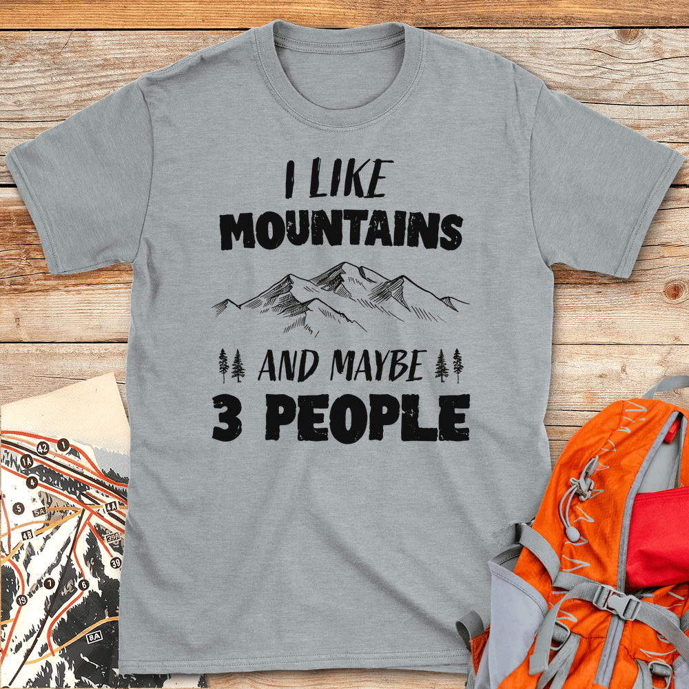 405 Mountains 3 People White - Sport Grey