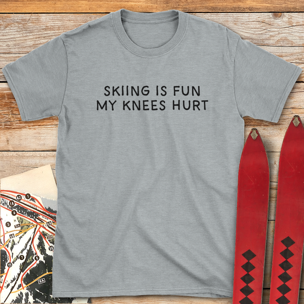 608 My Knees Hurt White - Sport Grey
