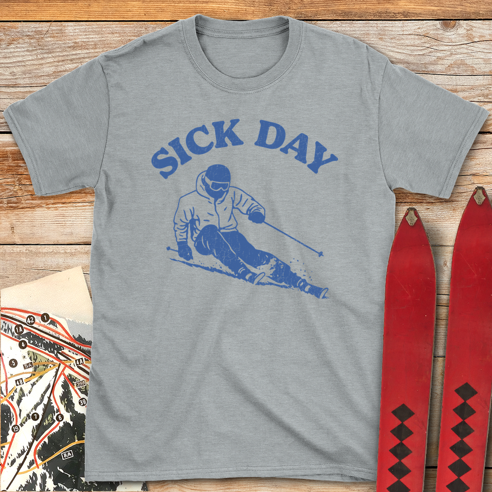 664 Sick Day Skier White - Sport Grey