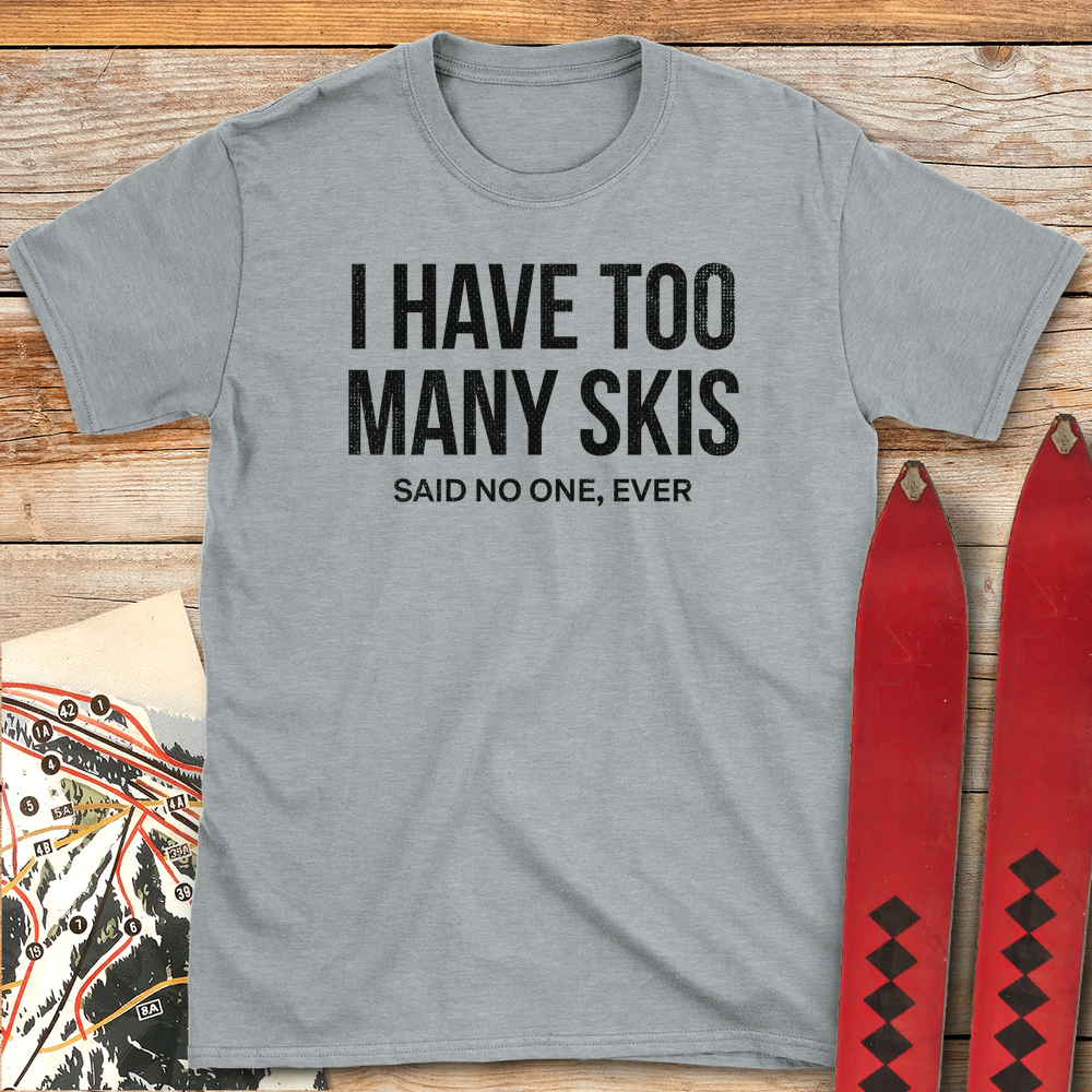 693 Too Many Skis White - Sport Grey