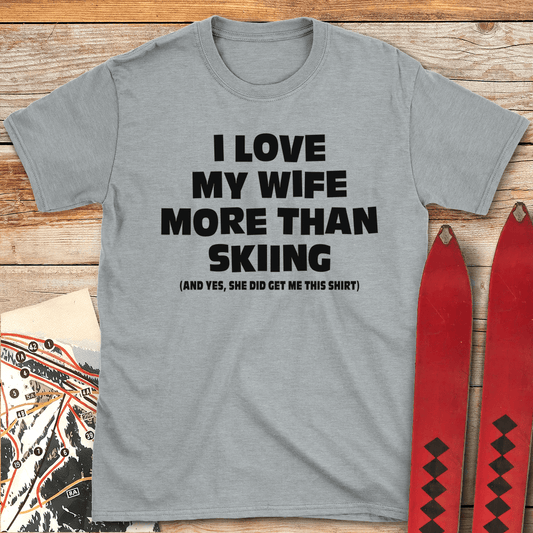762 Wife Over Skiing White - Sport Grey