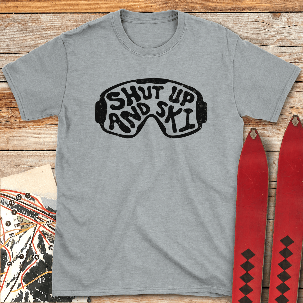 754 Shut Up And Ski White - Sport Grey