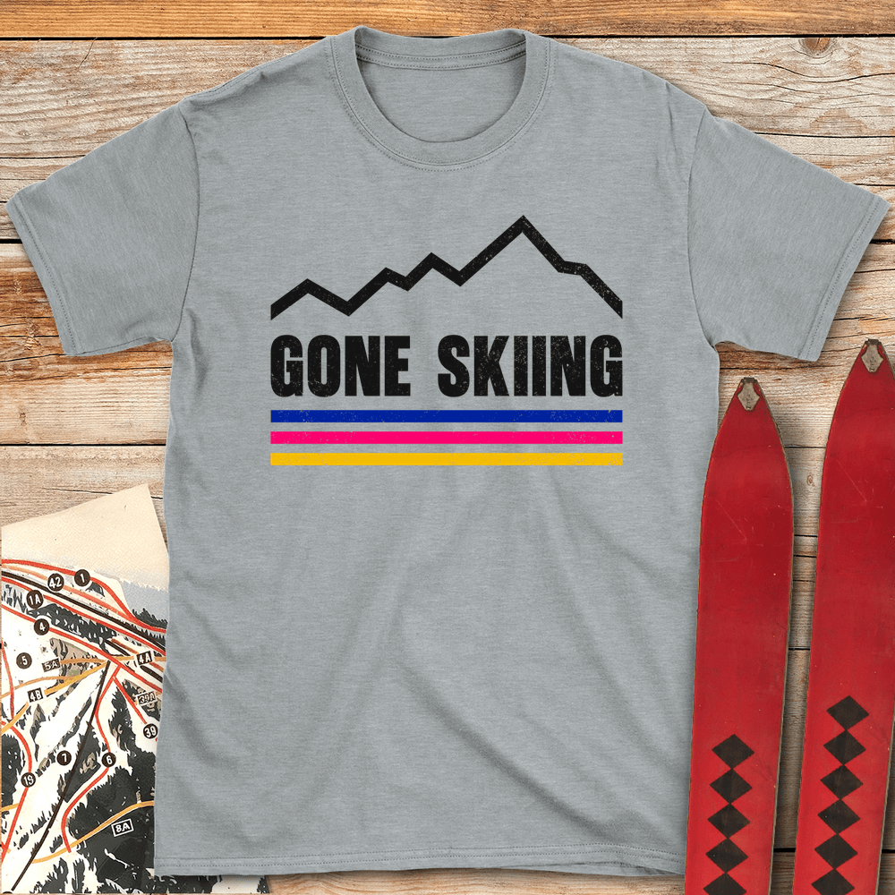 855 Gone Skiing Vintage White - Sport Grey