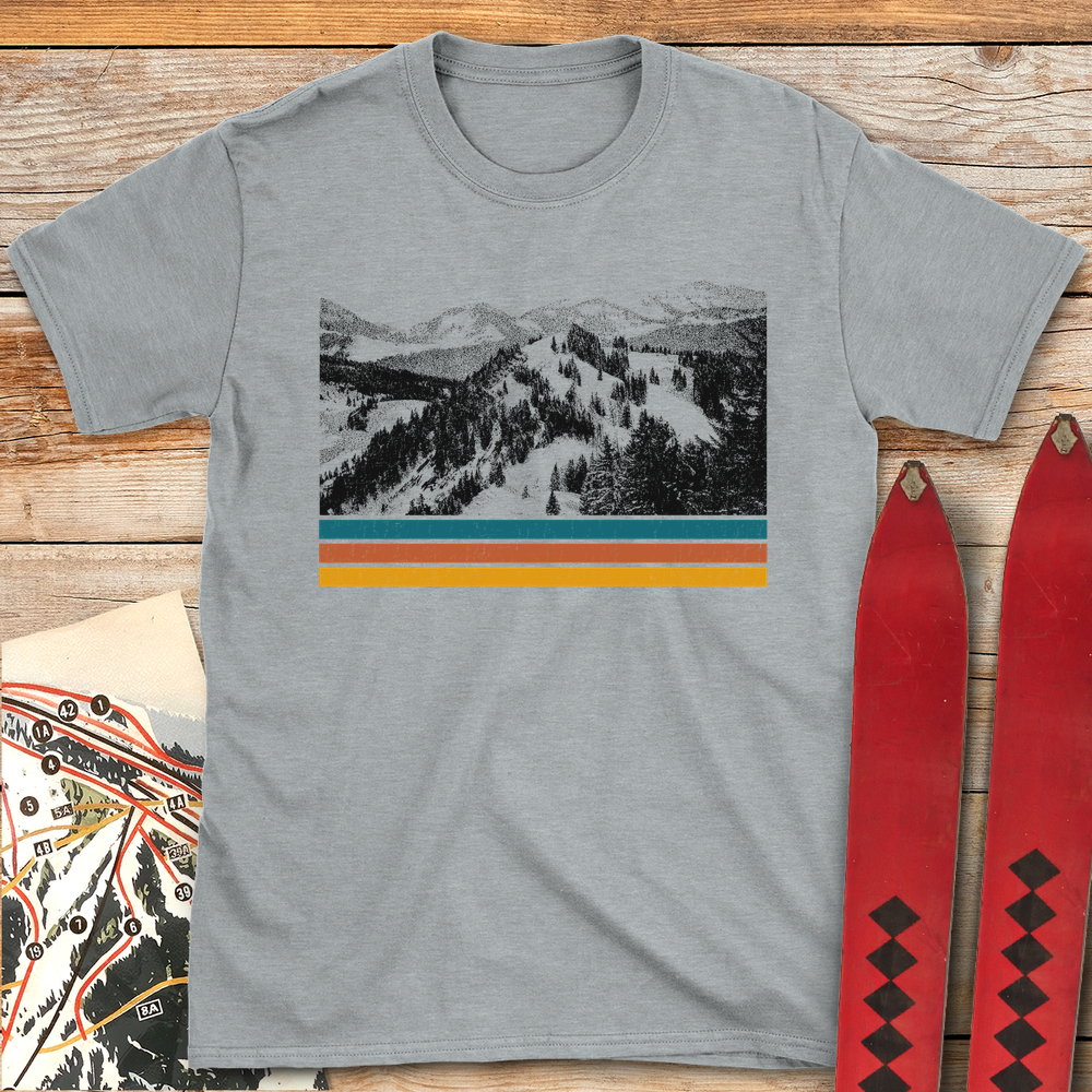 1056 Old School Landscape White - Sport Grey