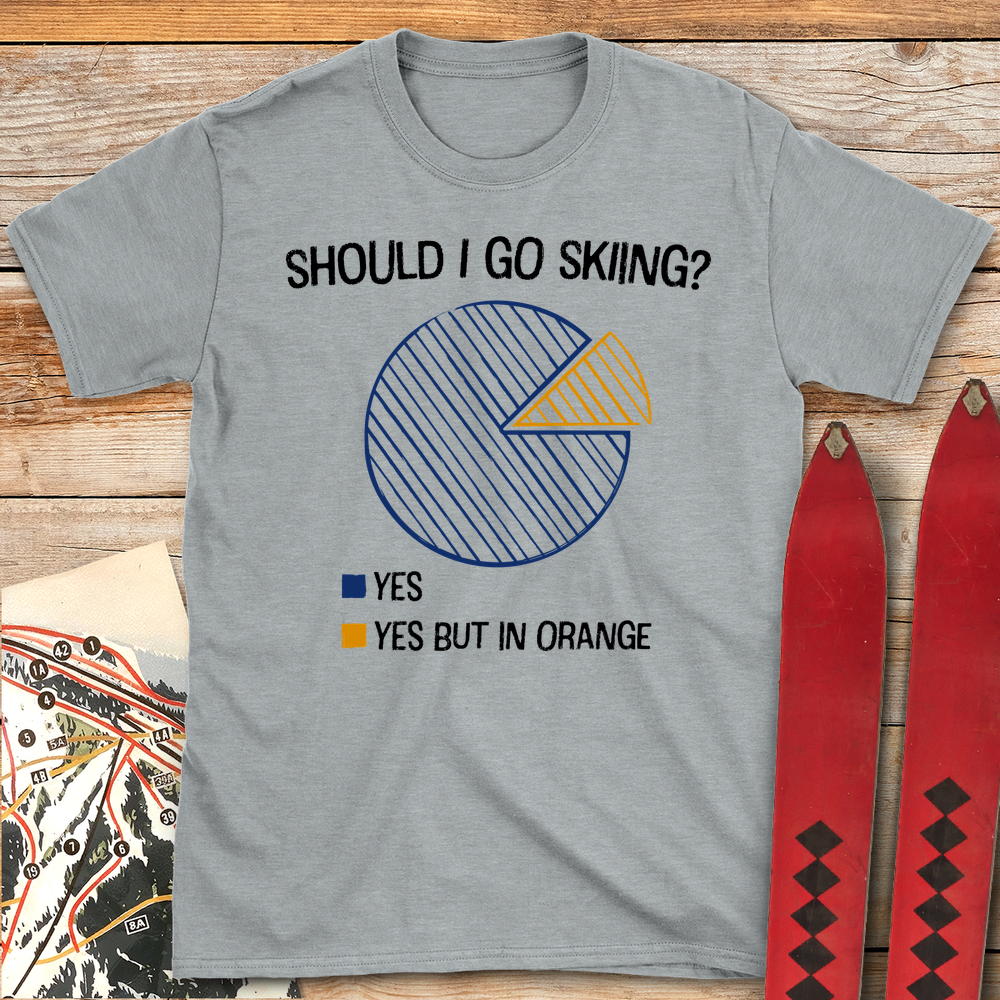 1027 Should I Ski White - Sport Grey
