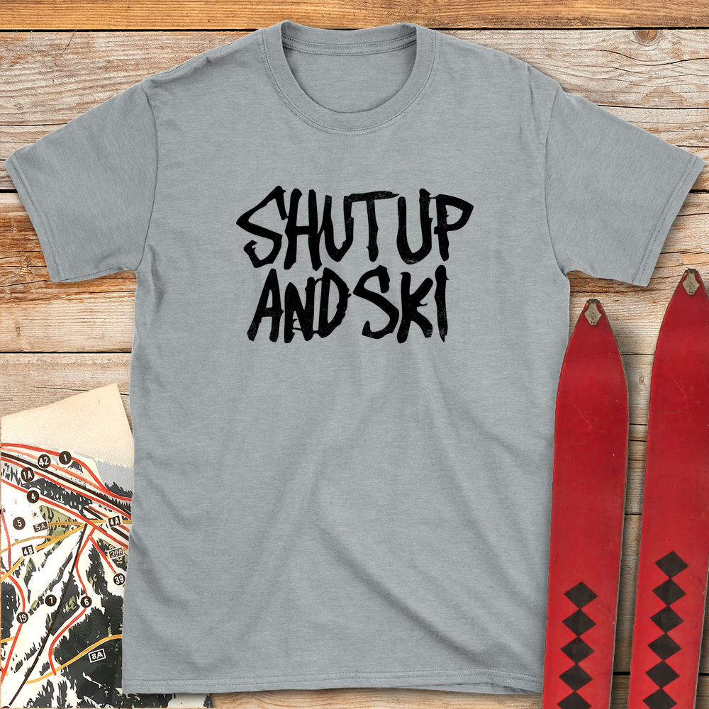 1167 Shut Up And Ski White - Sport Grey