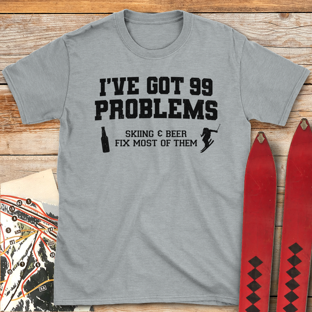 1282 99 Problems Ski Beer White - Sport Grey