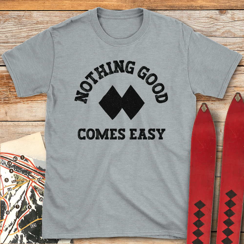 1344 Good Aint Easy White - Sport Grey