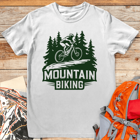 Mountain Biking - White