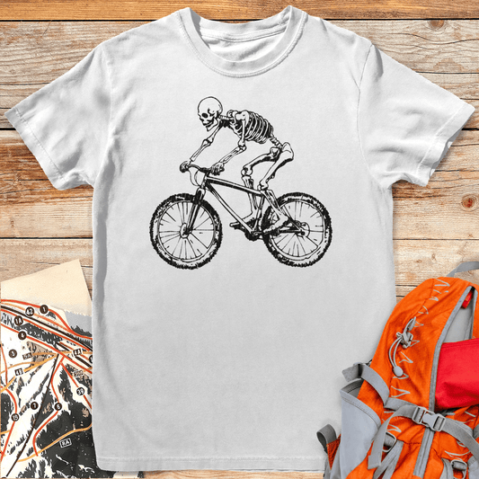 Skeleton Biker - White