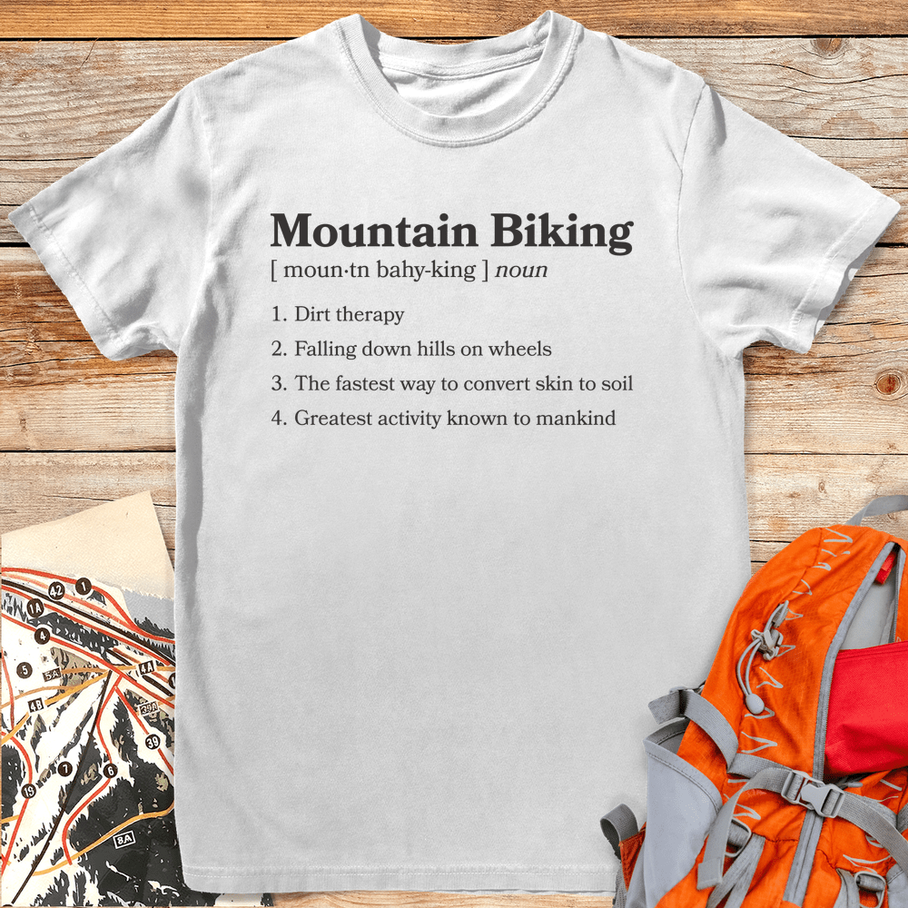 Definition Of Mtn Biking - White