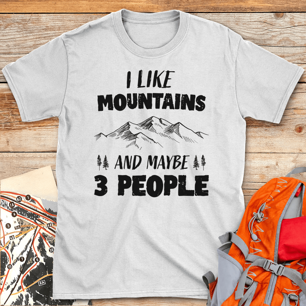 405 Mountains 3 People White - White