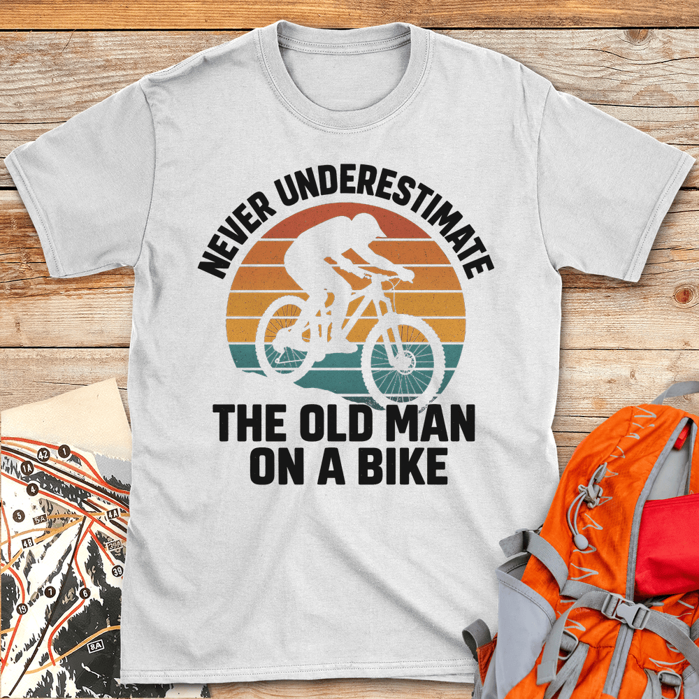 371 Old Man Biker White - White