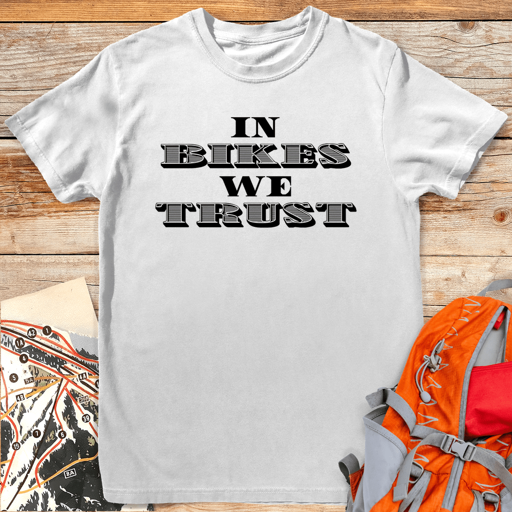 470 In Bikes We Trust - White