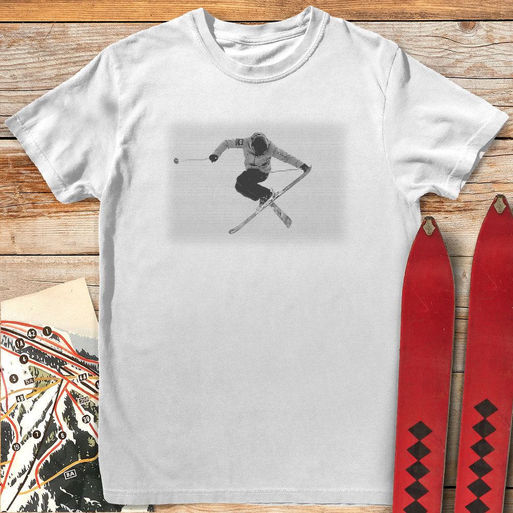 614 Halftone Tail Grab White - White