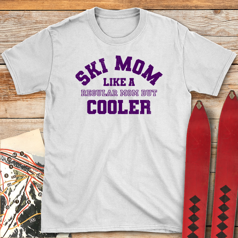 593 Varsity Ski Mom White - White