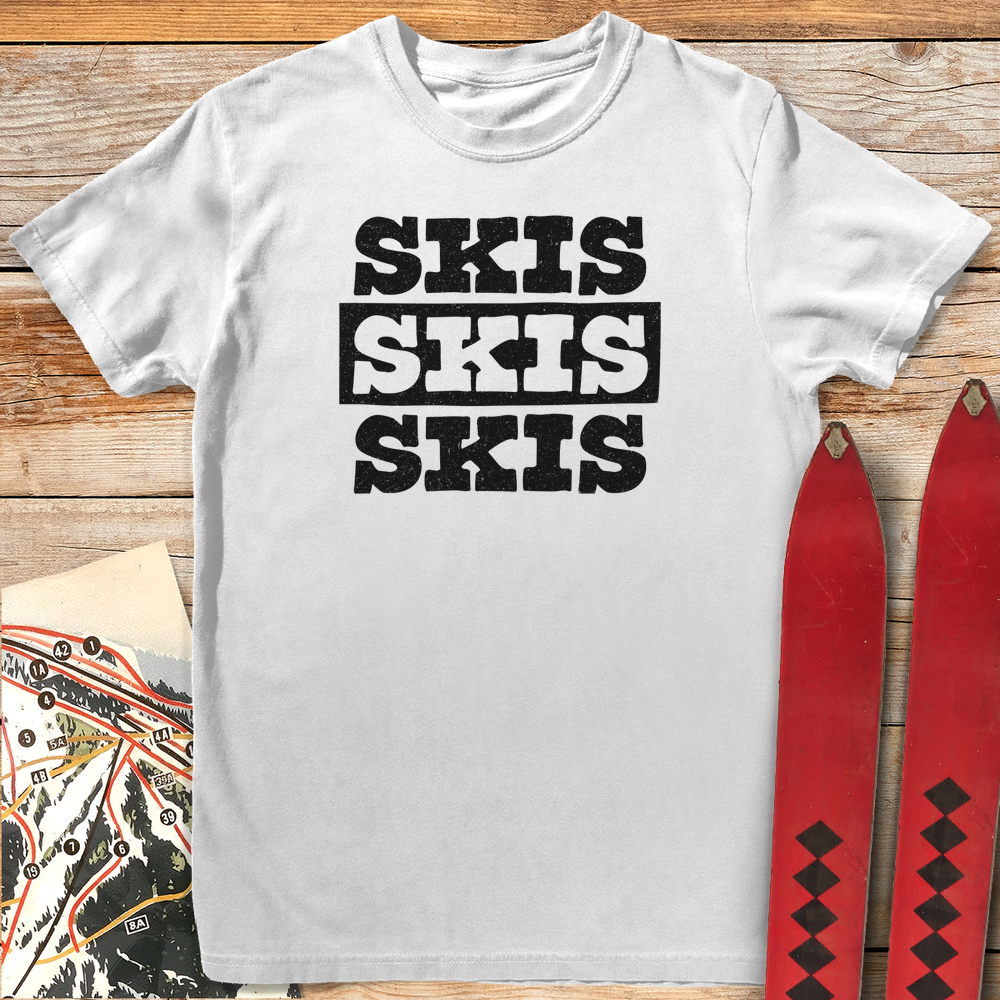 636 Skis Skis Skis White - White