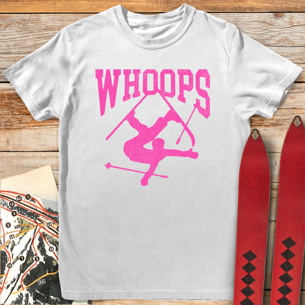 675 Whoops Hot Pink - White
