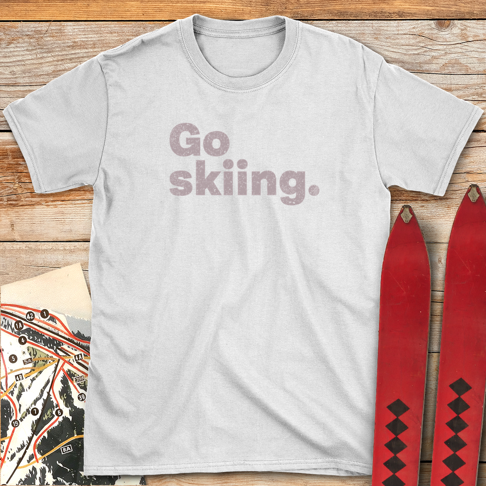 683 Go Skiing Period White - White