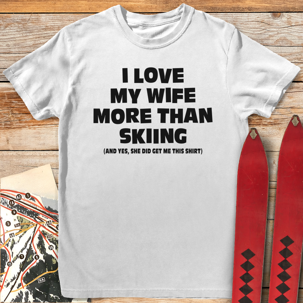762 Wife Over Skiing White - White