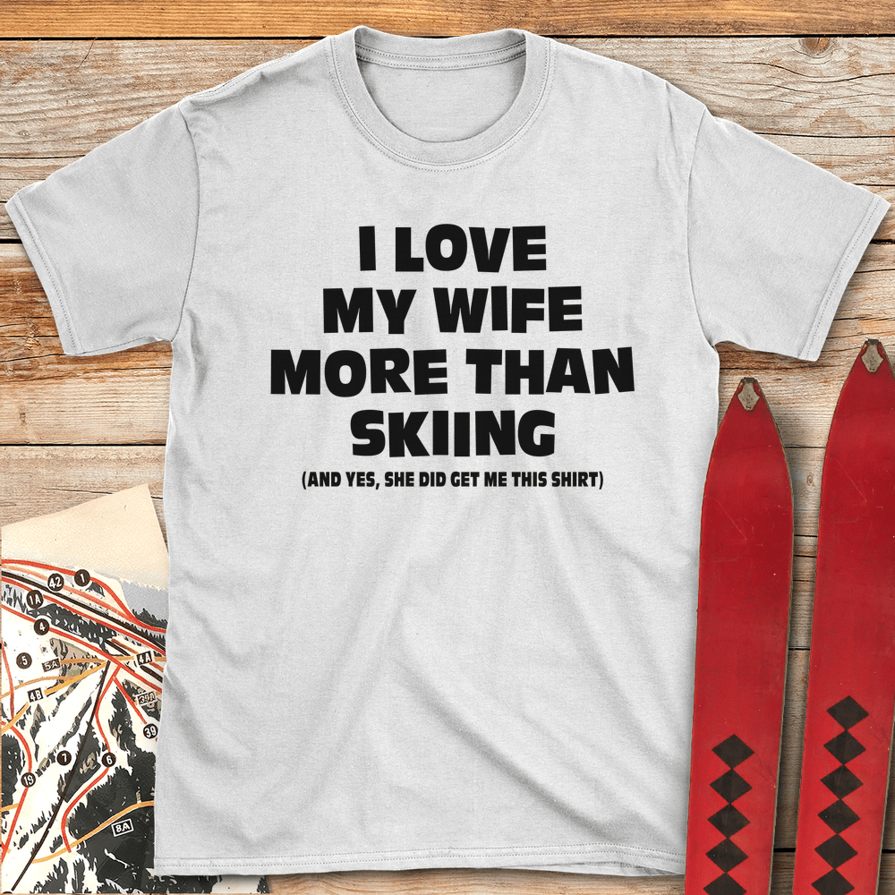 762 Wife Over Skiing White - White