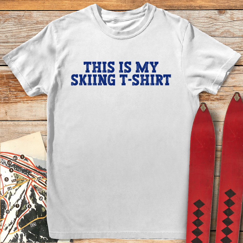 781 My Skiing T Shirt White - White