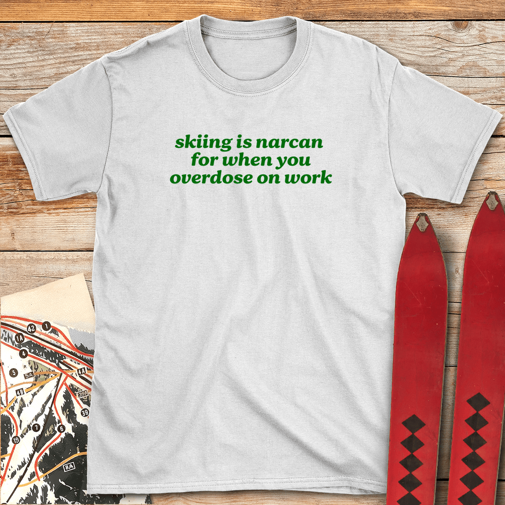 828 Skiing Is Narcan White - White