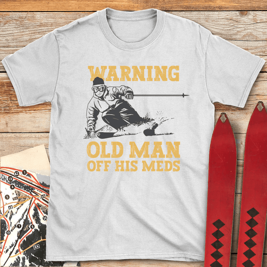 900 Old Man Off Meds - White
