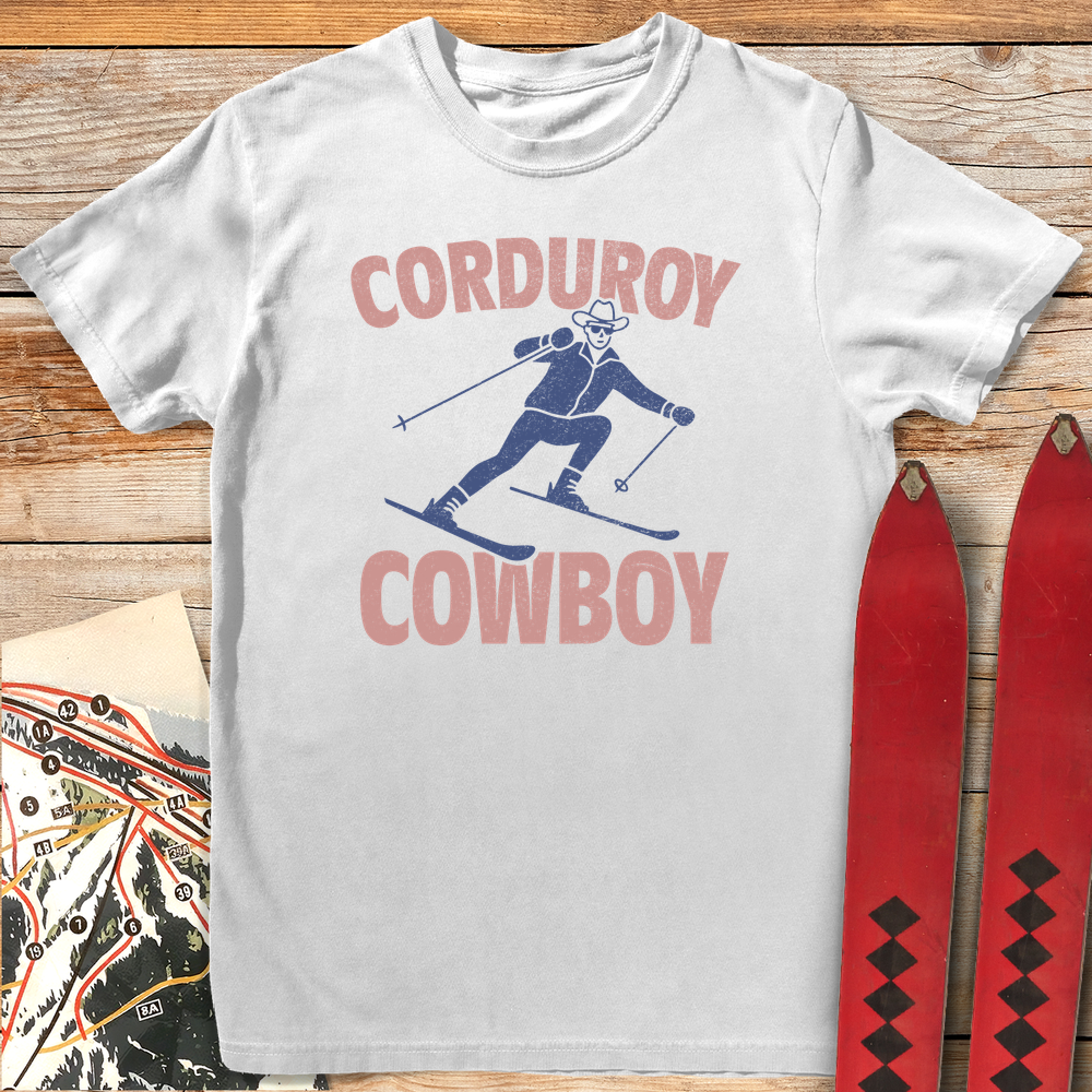 957 Corduroy Cowboy White - White