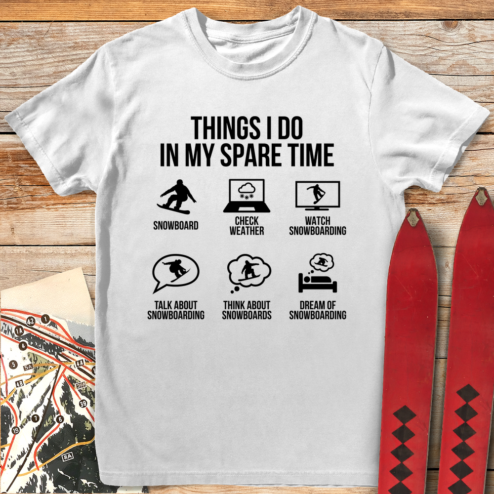 937 Spare Time Snowboard White - White