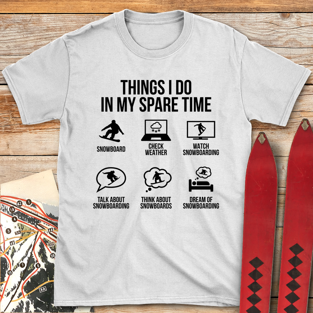 937 Spare Time Snowboard White - White
