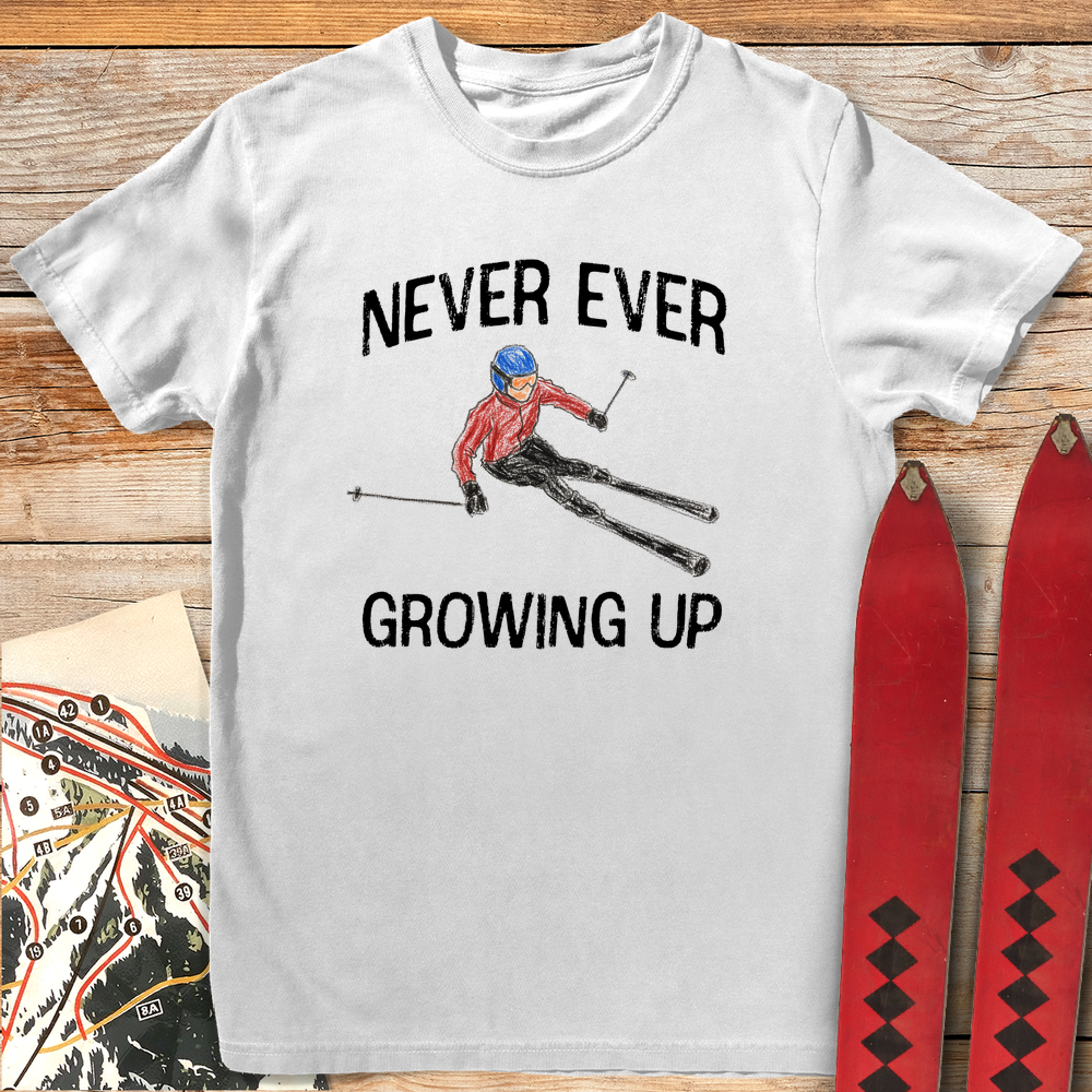 1022 Never Growing Up Ski White - White