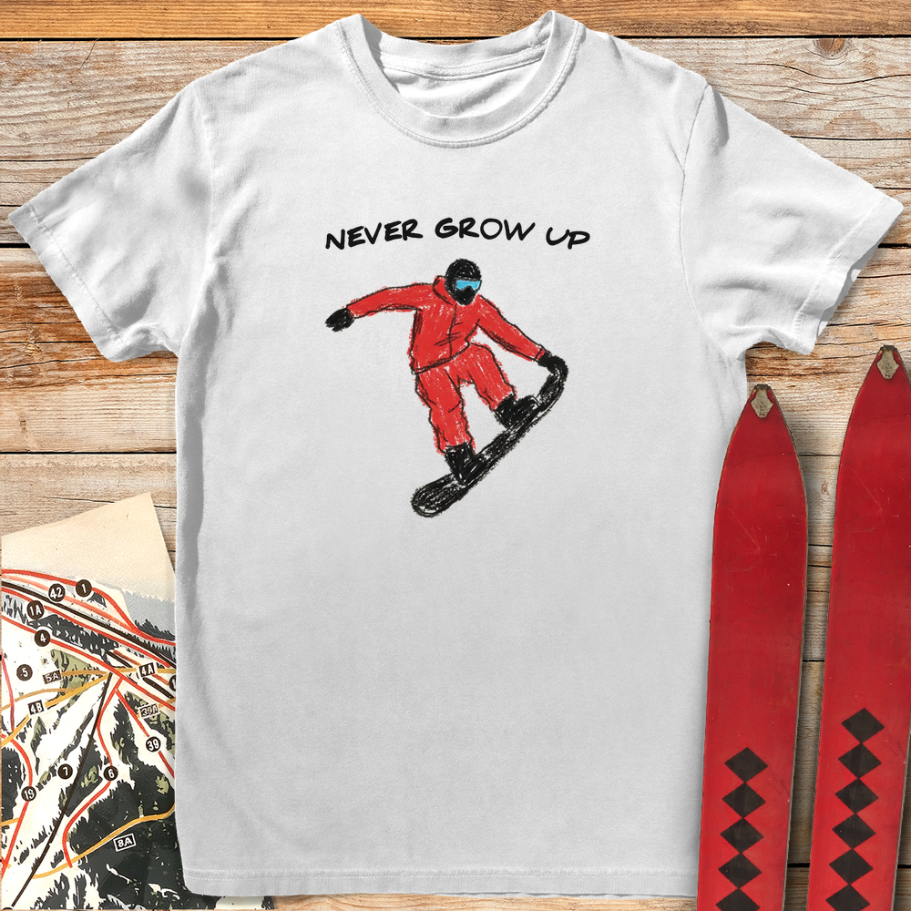 1014 Never Grow Up White - White